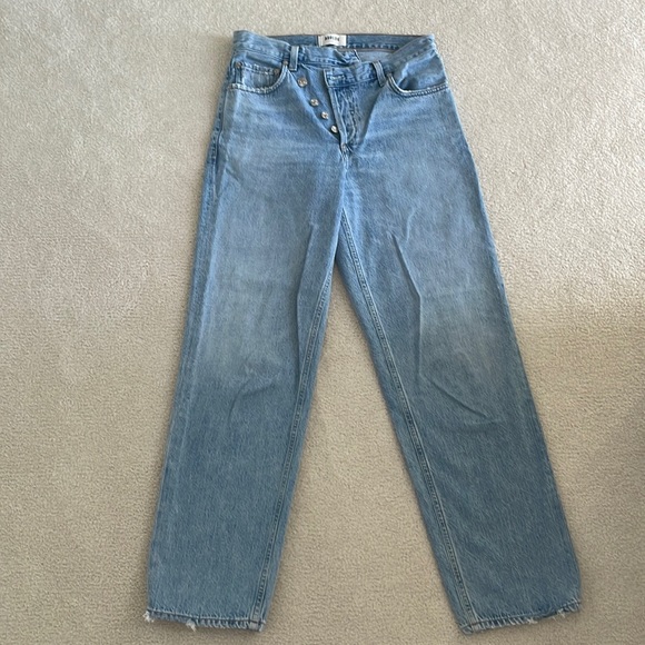 Agolde Criss Cross Upsized Jean, blue colour, size 25 - Picture 4 of 7